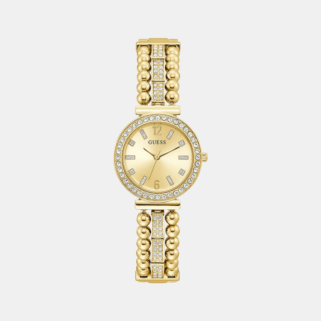 Guess Round Gold Analog watch