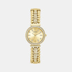 Guess Round Gold Analog watch