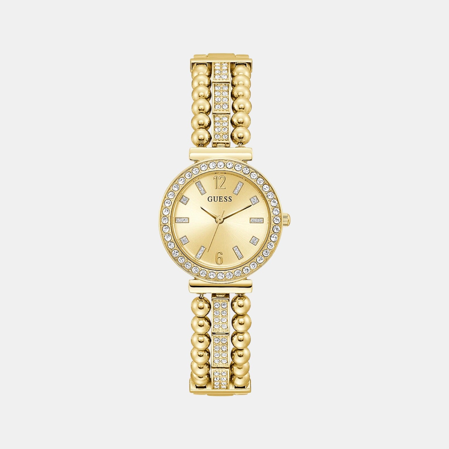 Guess Round Gold Analog watch