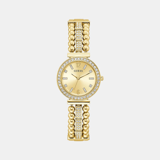 Female Gold Analog Stainless Steel Watch GW0401L2