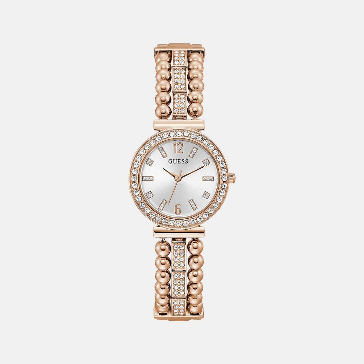 Guess Round White Analog watch