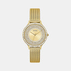 Guess Round Gold Analog watch