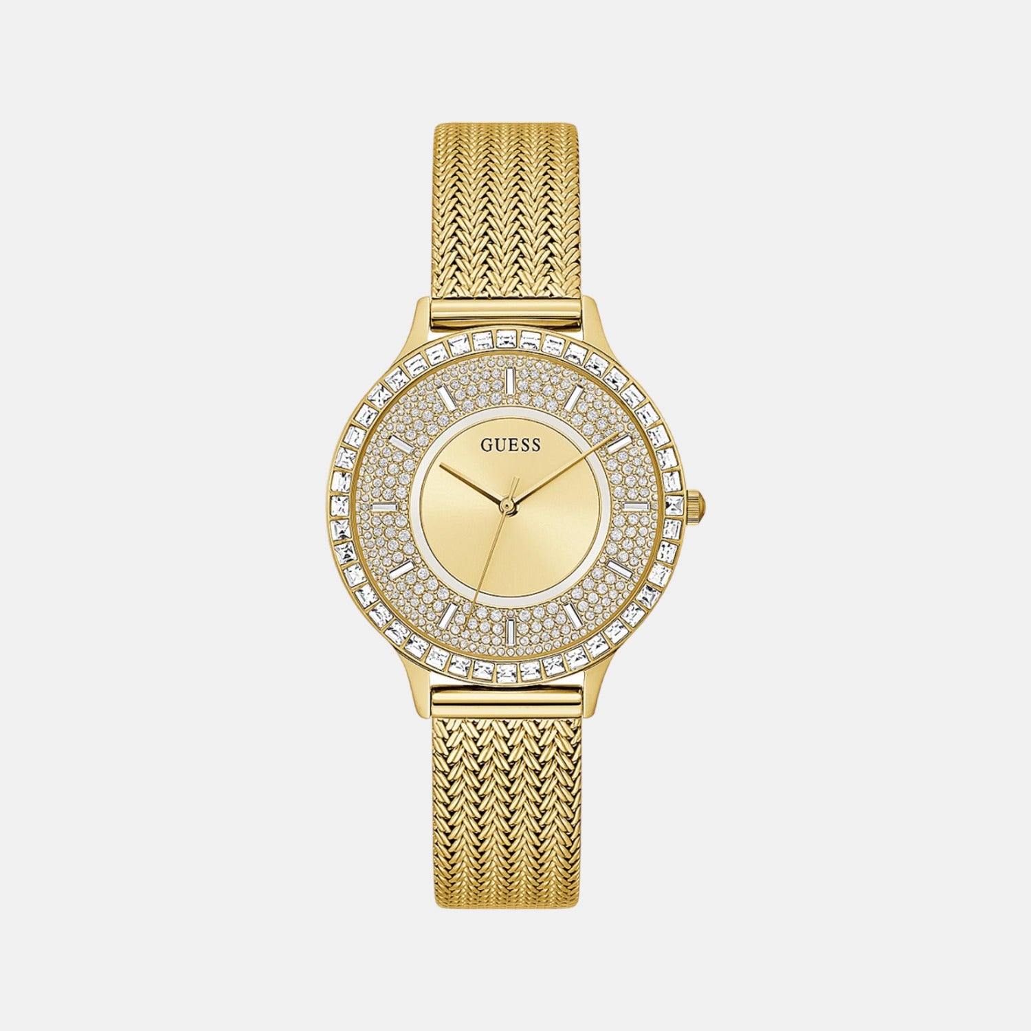 Guess Round Gold Analog watch