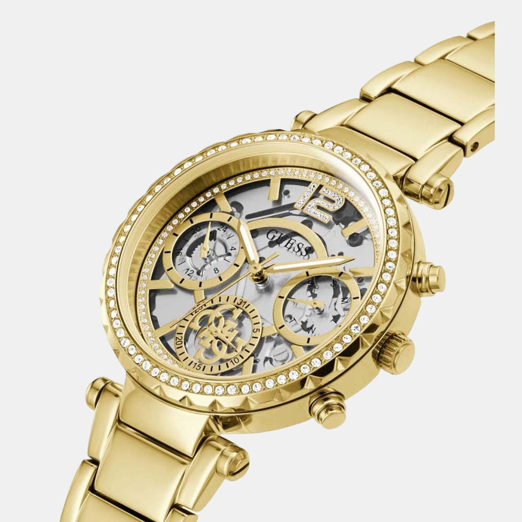 Guess Stainless Steel Round watch