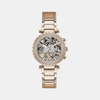 Guess Round Gold Analog watch