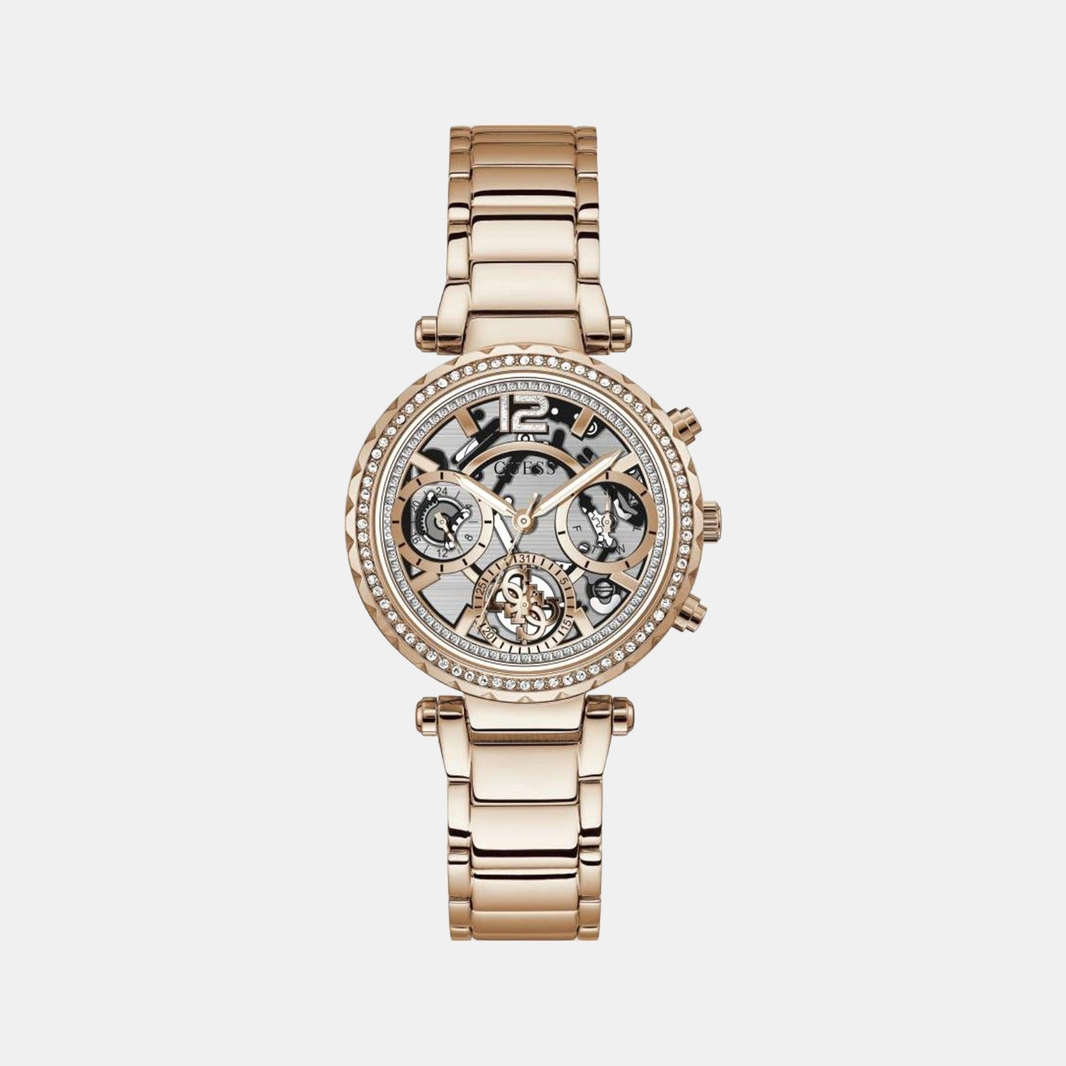 Guess Round Gold Analog watch