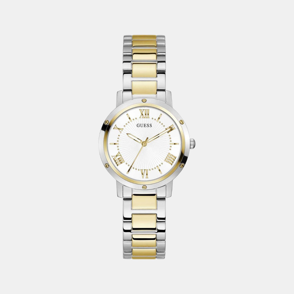 Guess Round White Analog watch