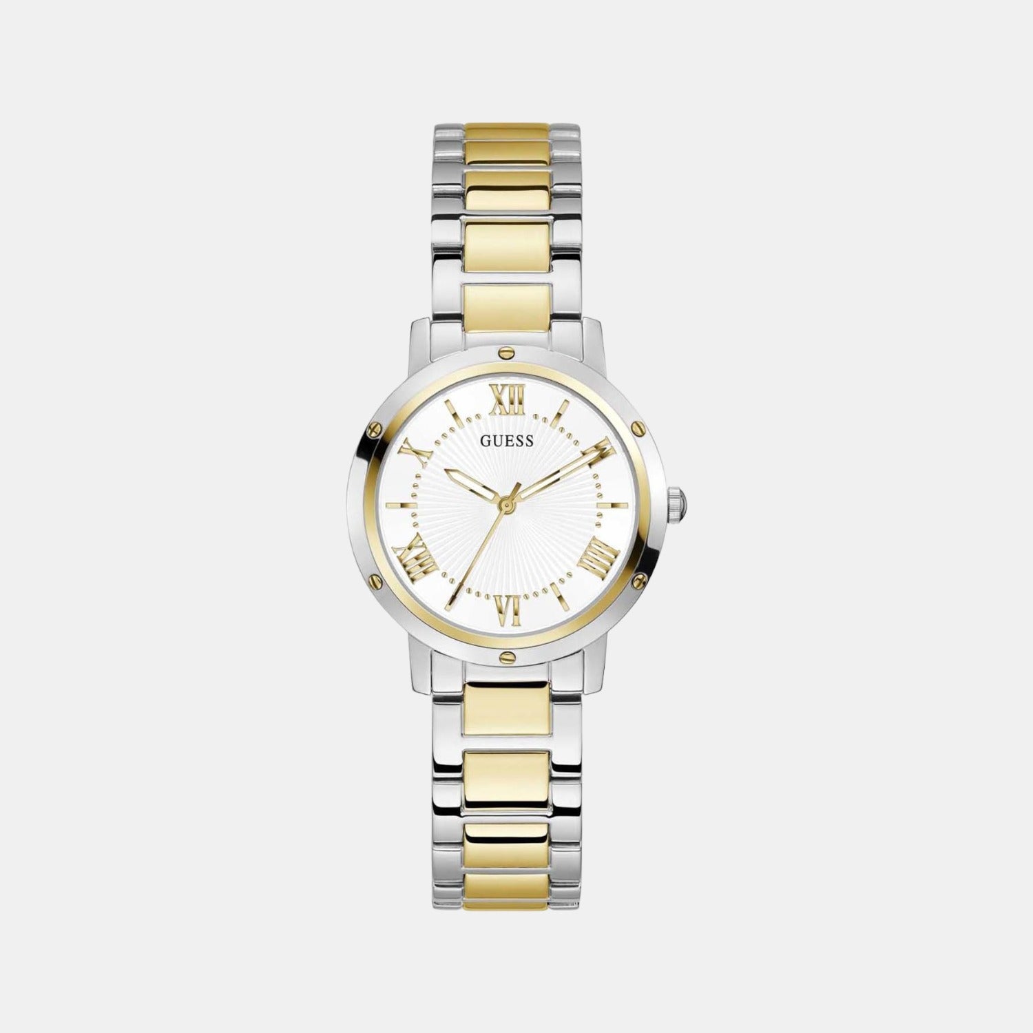 Guess Round White Analog watch