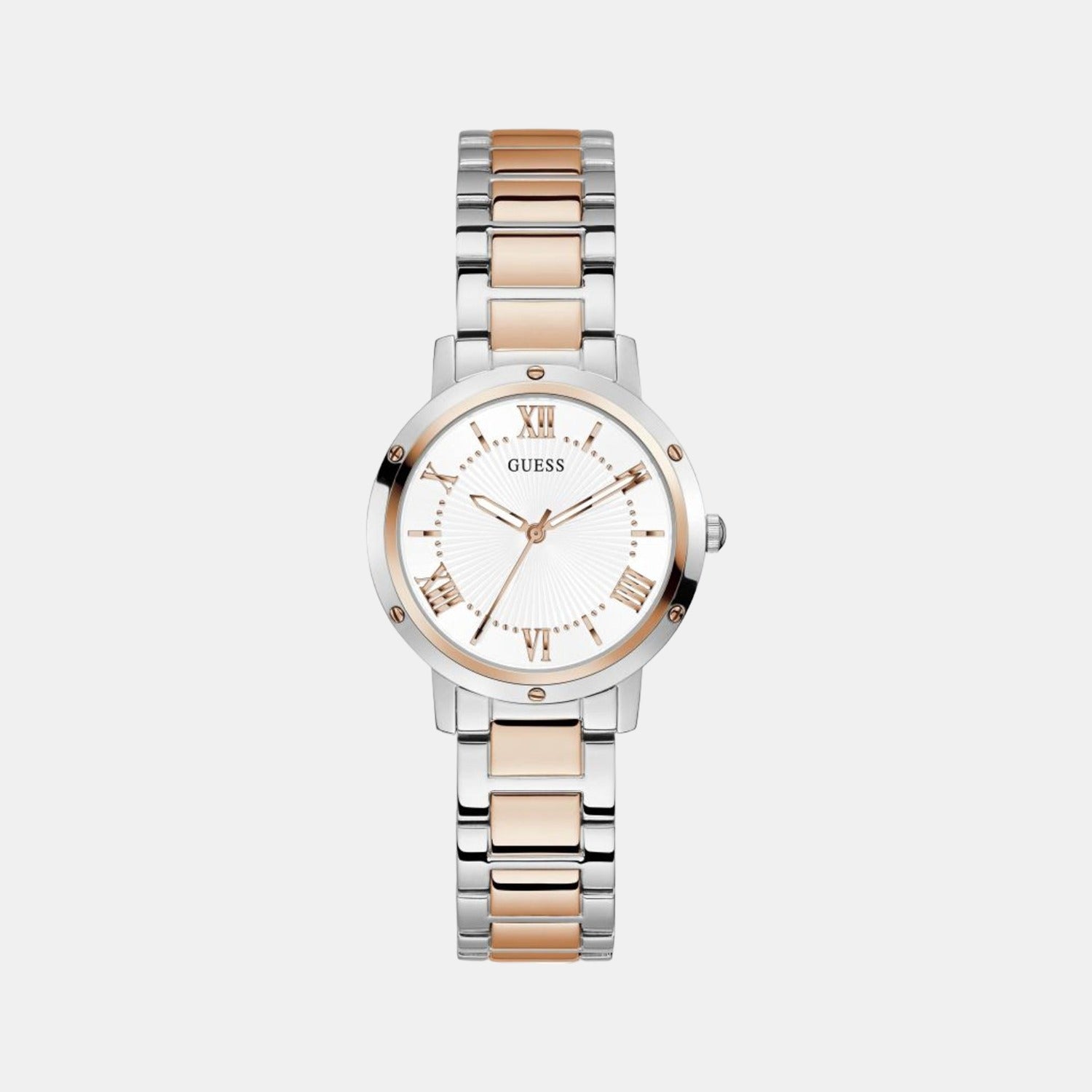 Guess Female Analog Stainless Steel Watch Guess Just In Time