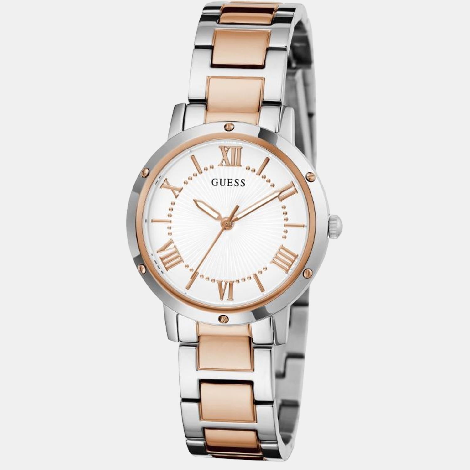 Guess Stainless Steel Round watch