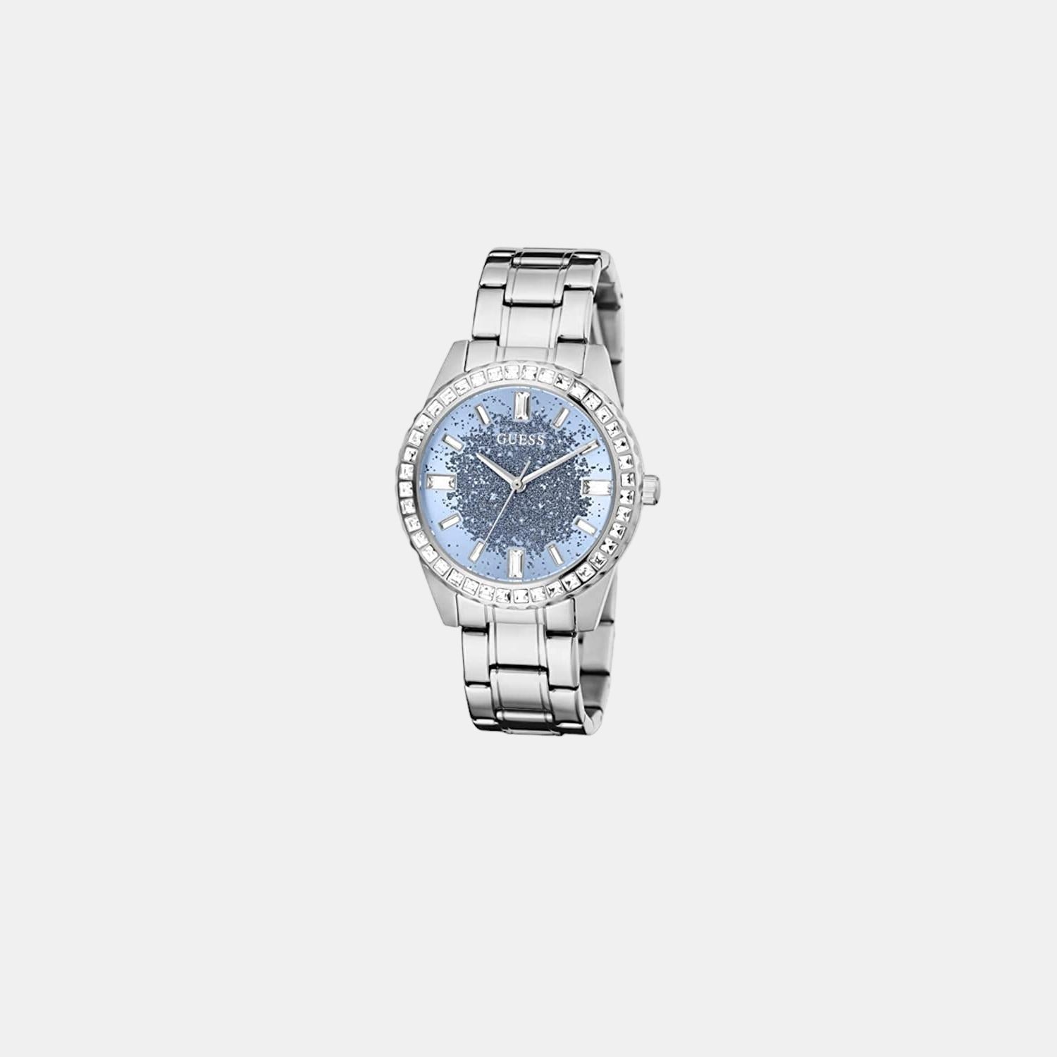 Guess Stainless Steel Round watch