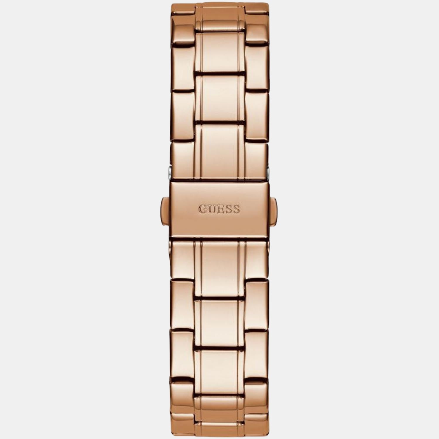 Guess Women Round Rose Gold watch