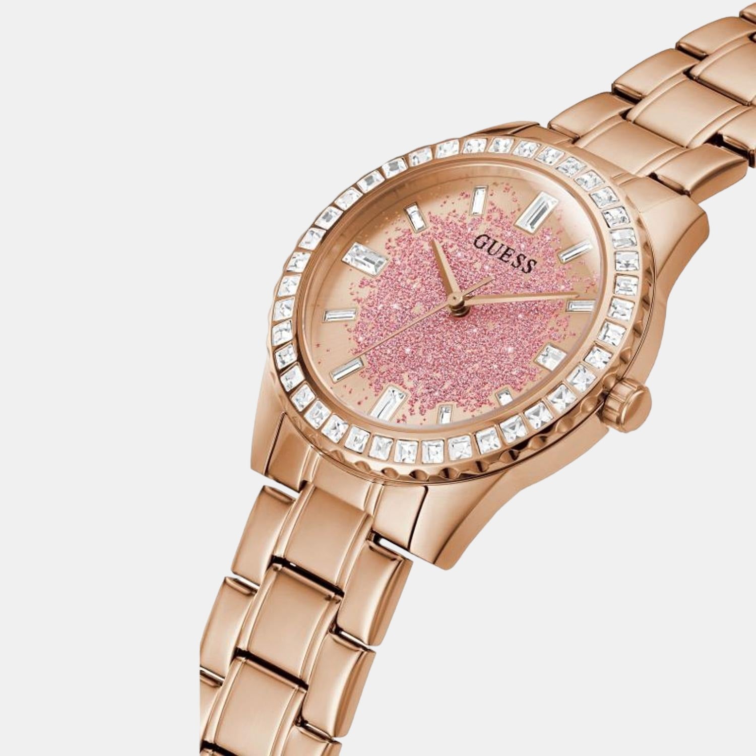 Guess Stainless Steel Round watch