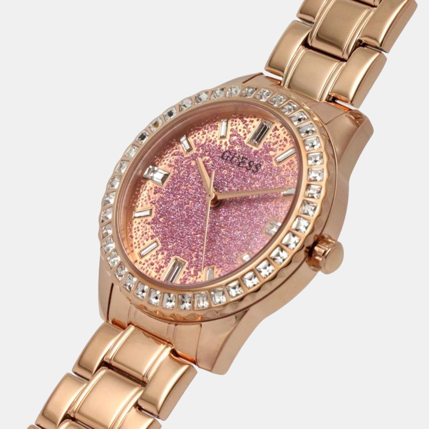 Guess Round Quartz Analog Women watch
