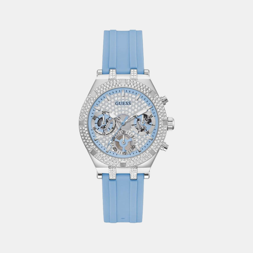 Guess Round Blue Chronograph watch