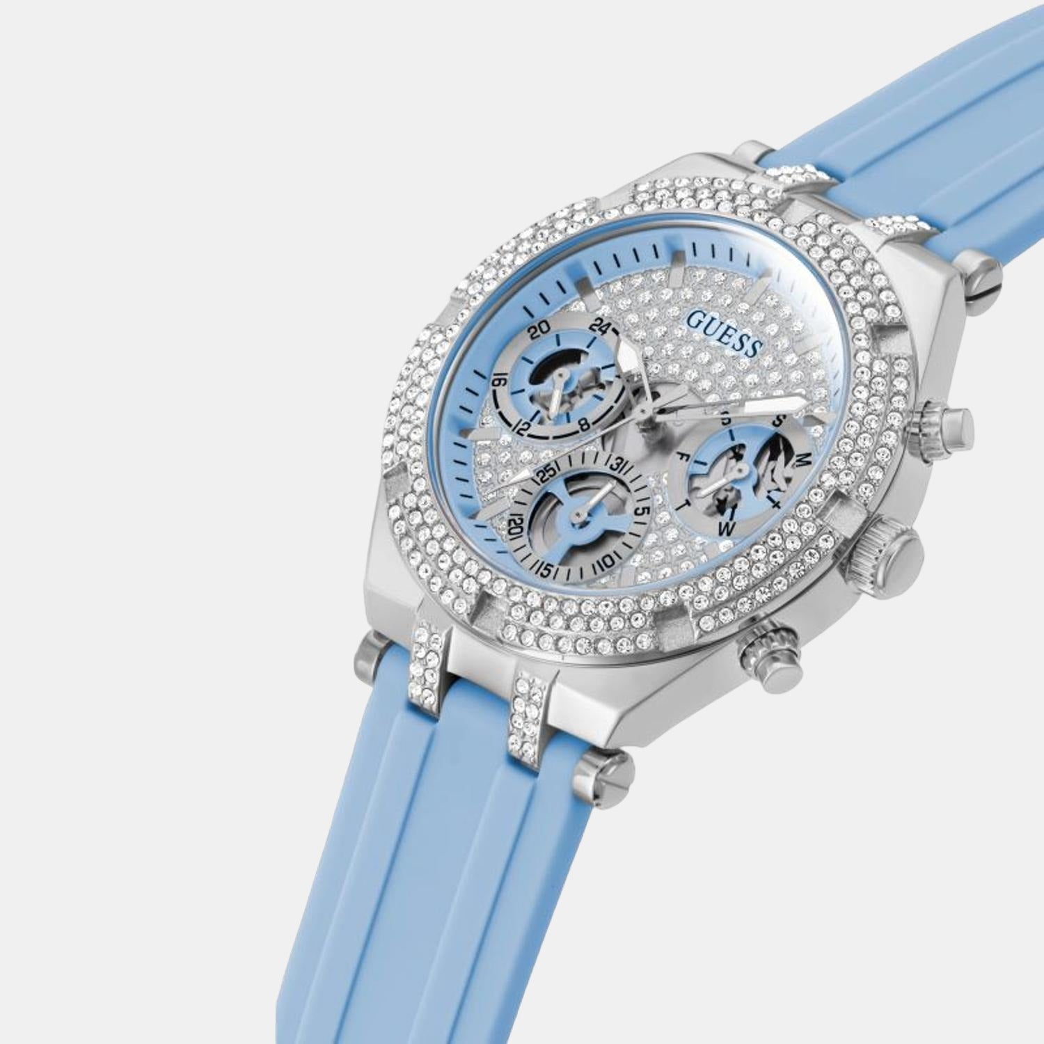 Guess Stainless Steel Round watch