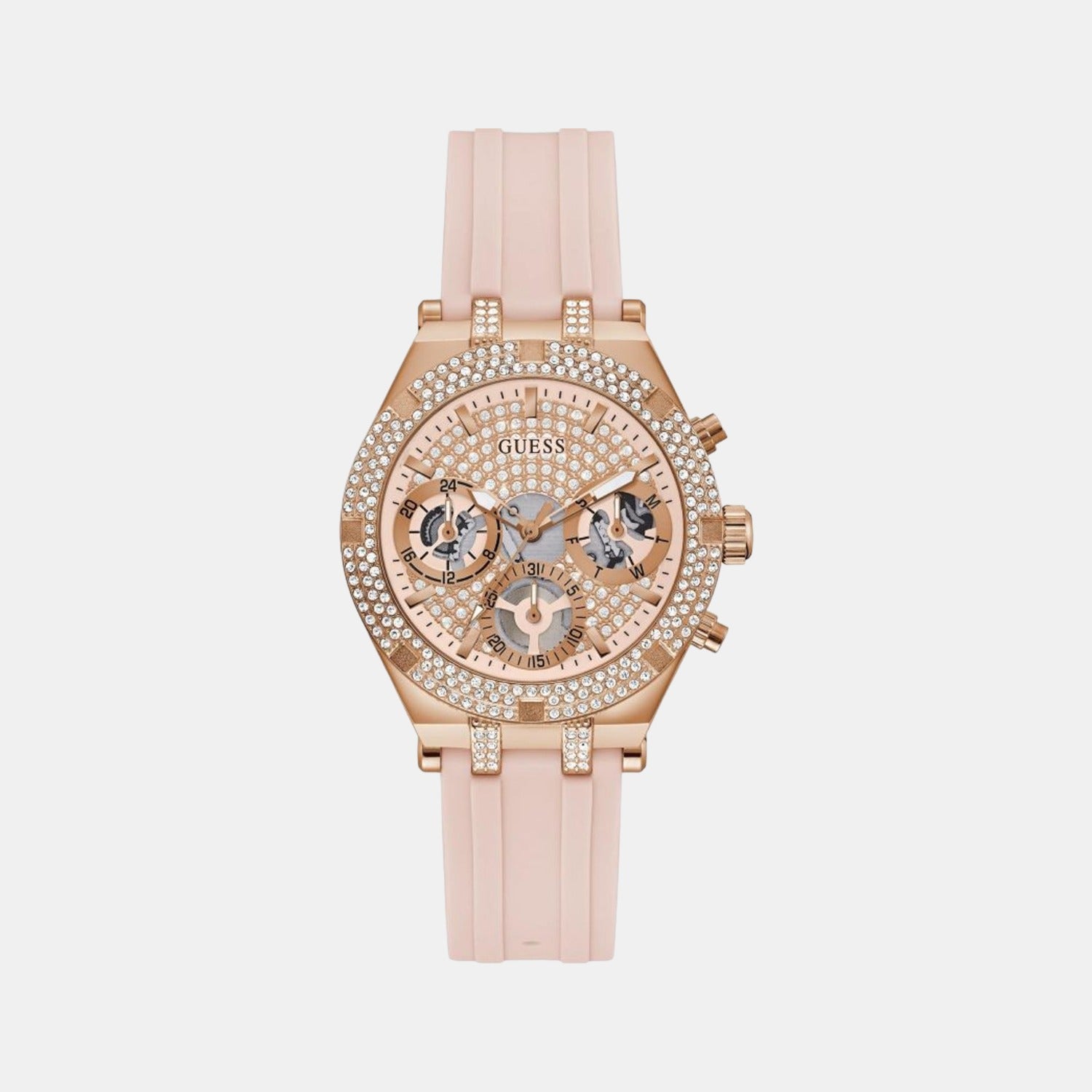 Guess Round Pink Chronograph watch