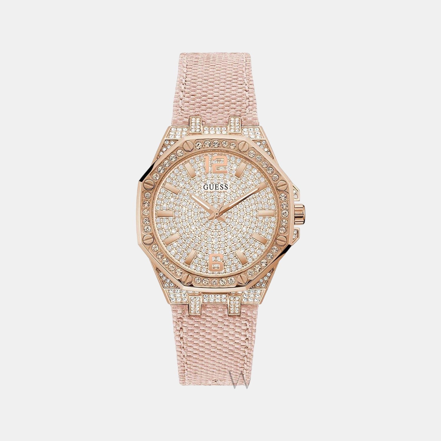 Guess Round White Analog watch