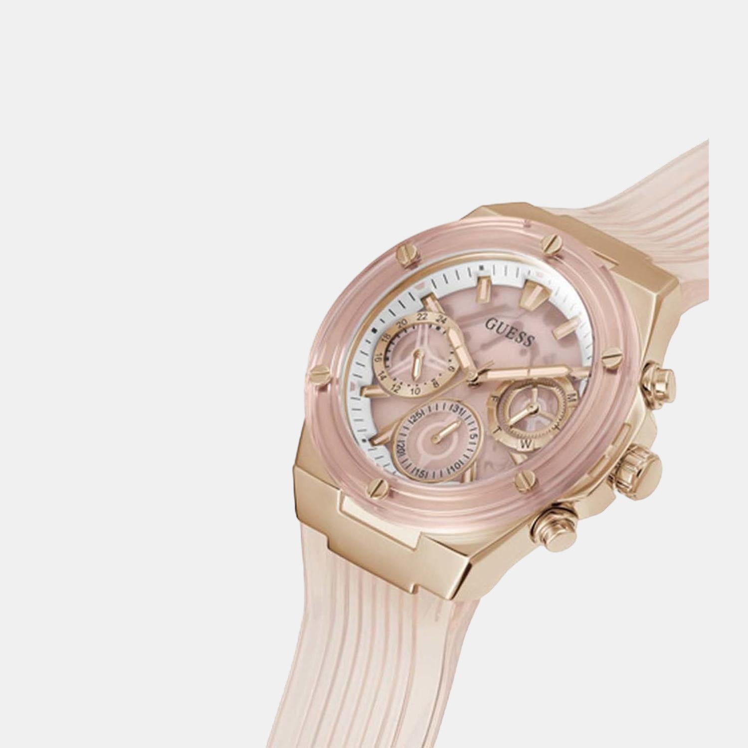 Guess Stainless Steel Round watch