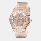 Guess Leather Pink watch