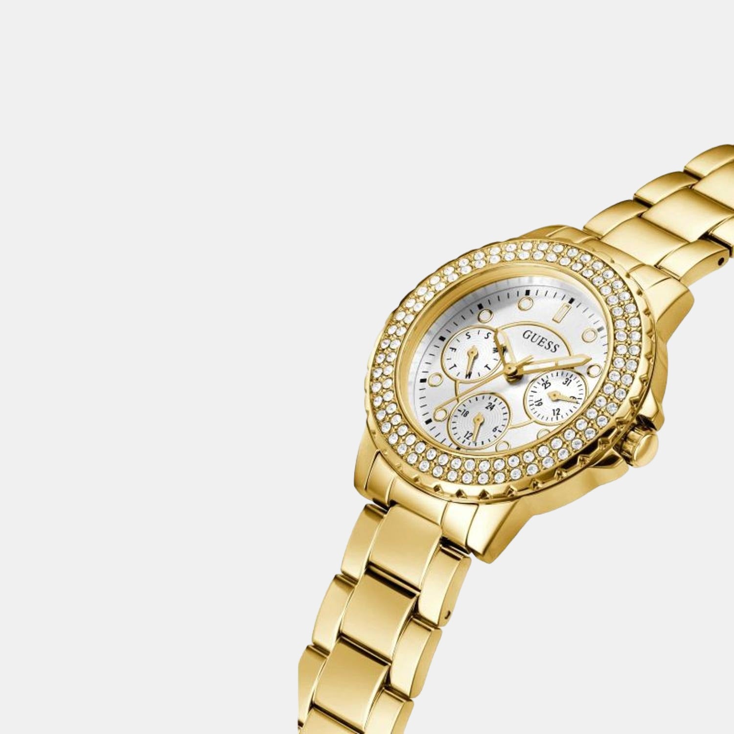 Amazon.com: GUESS Gold-Tone Multifunction Watch : GUESS Factory: Clothing,  Shoes & Jewelry