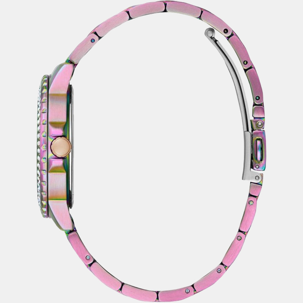 Guess Women Round Purple watch