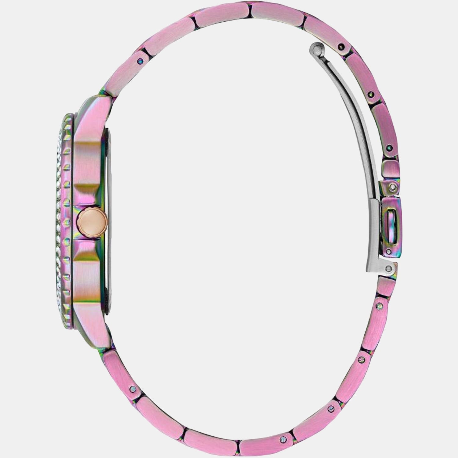 Guess Women Round Purple watch