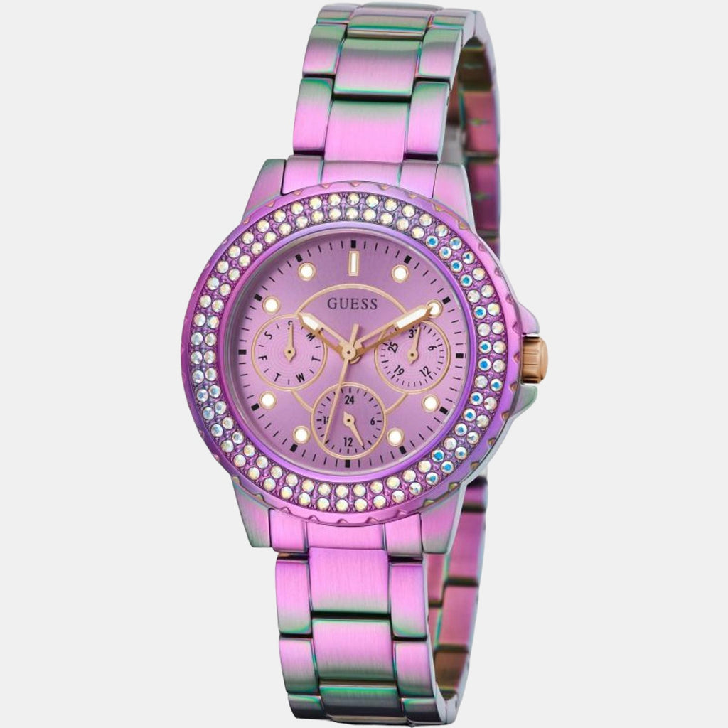 Guess Stainless Steel Purple watch
