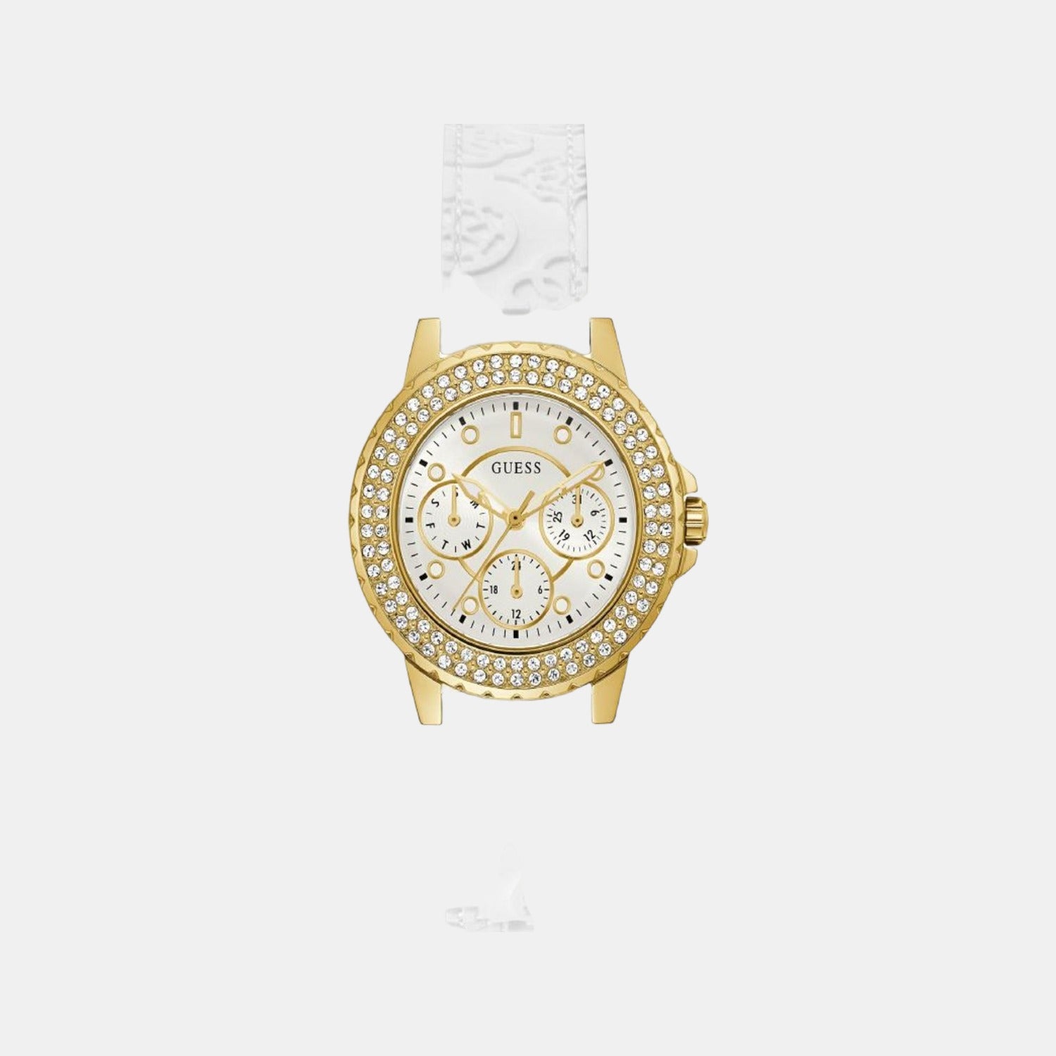 Guess Round White Chronograph watch
