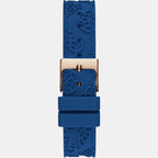 Guess Women Round Blue watch