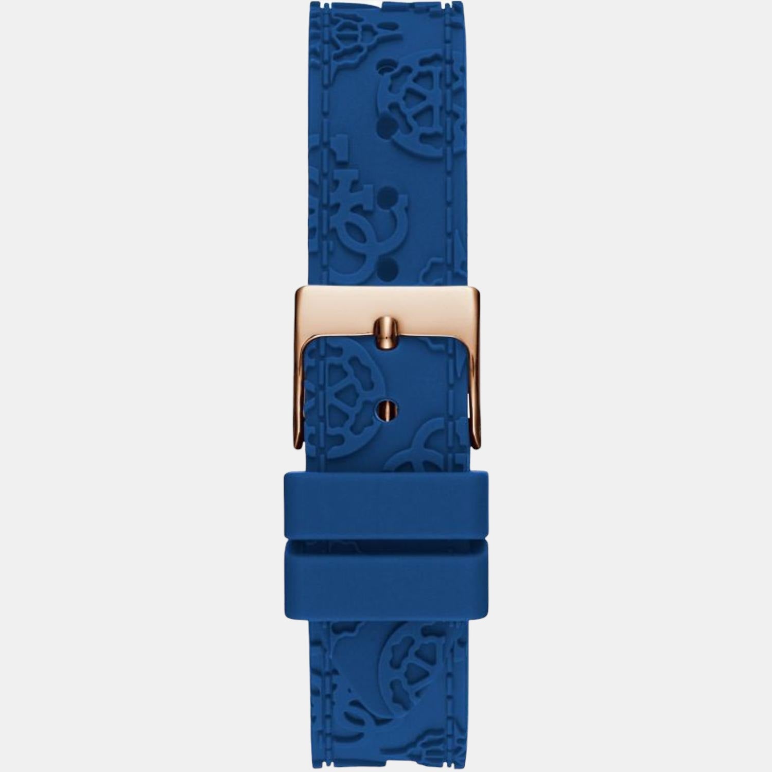 Guess Women Round Blue watch