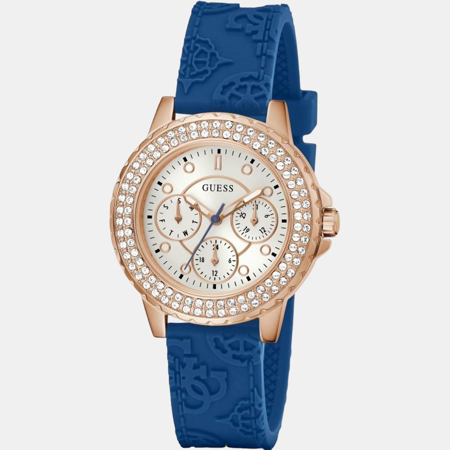 guess-stainless-steel-blue-analog-female-watch-gw0411l2