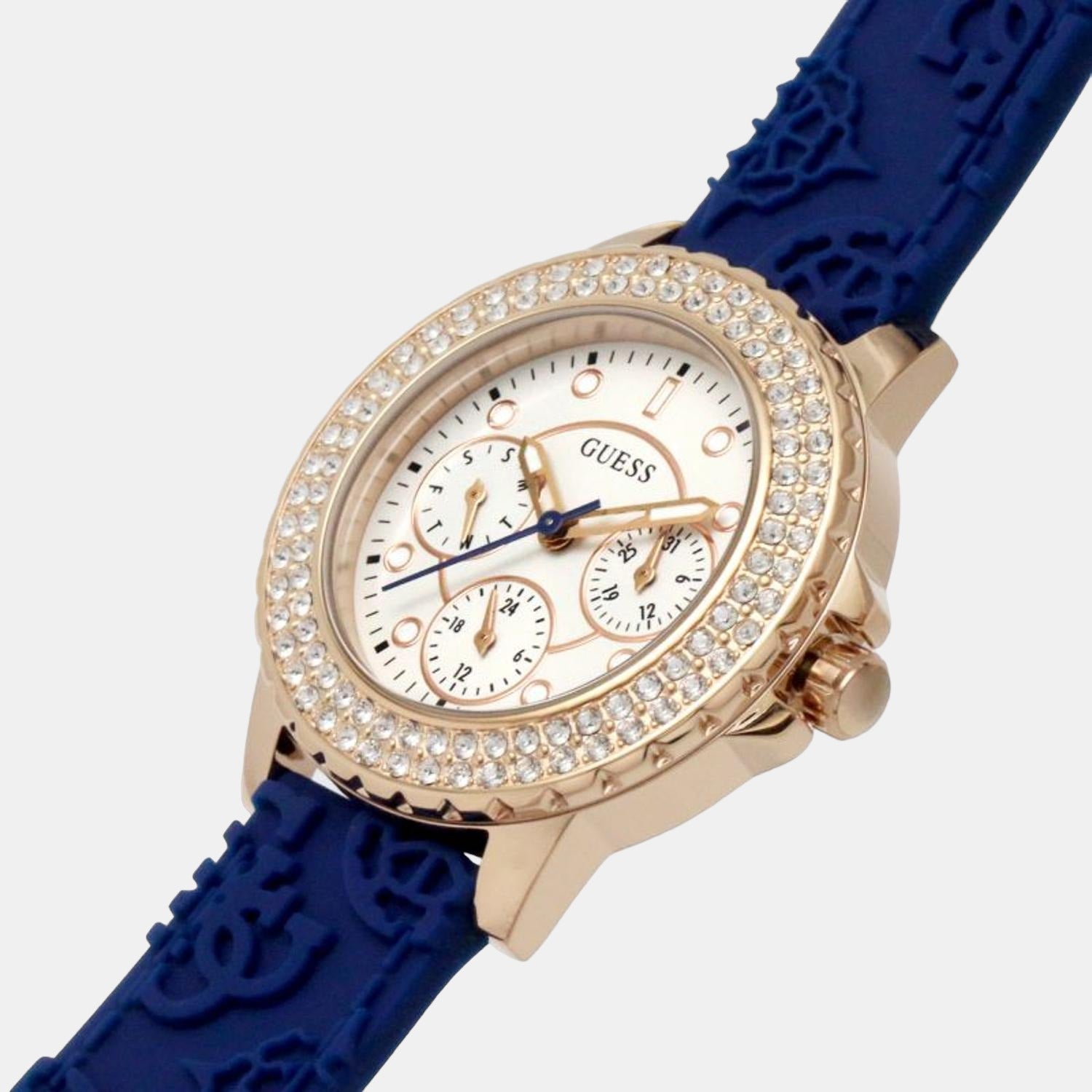 guess-stainless-steel-blue-analog-female-watch-gw0411l2