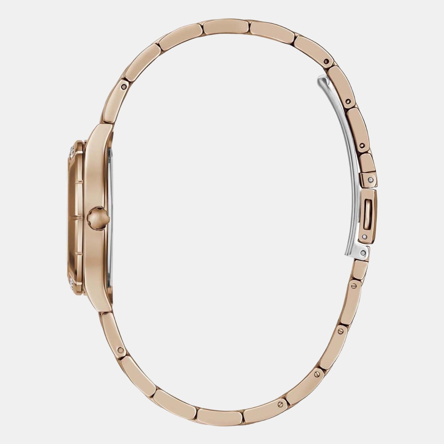 Guess Women Round Rose Gold watch