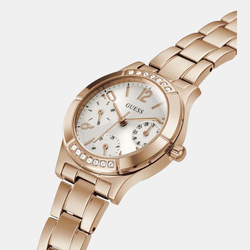 Guess Stainless Steel Round watch
