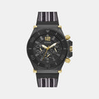 Guess Round Black Chronograph watch