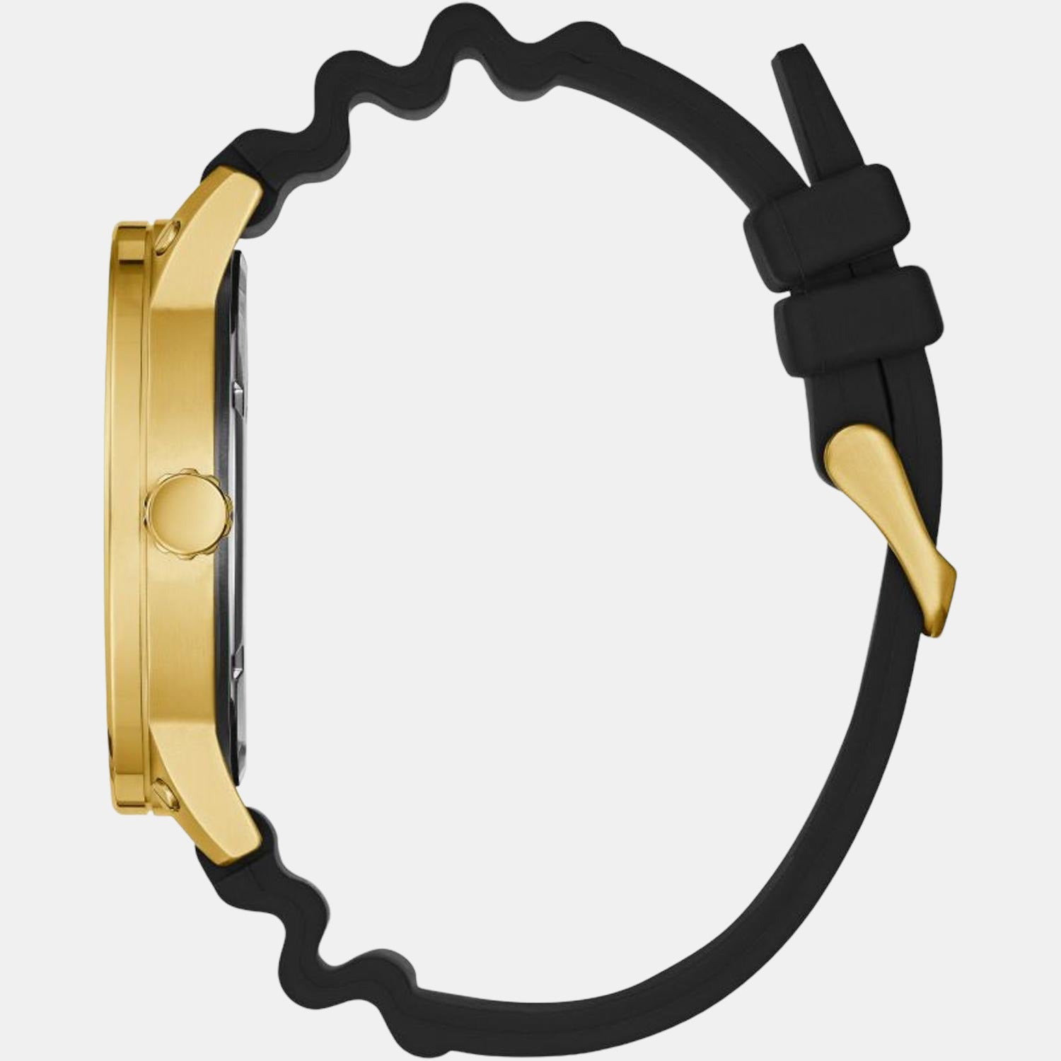 Guess Men Round Black watch