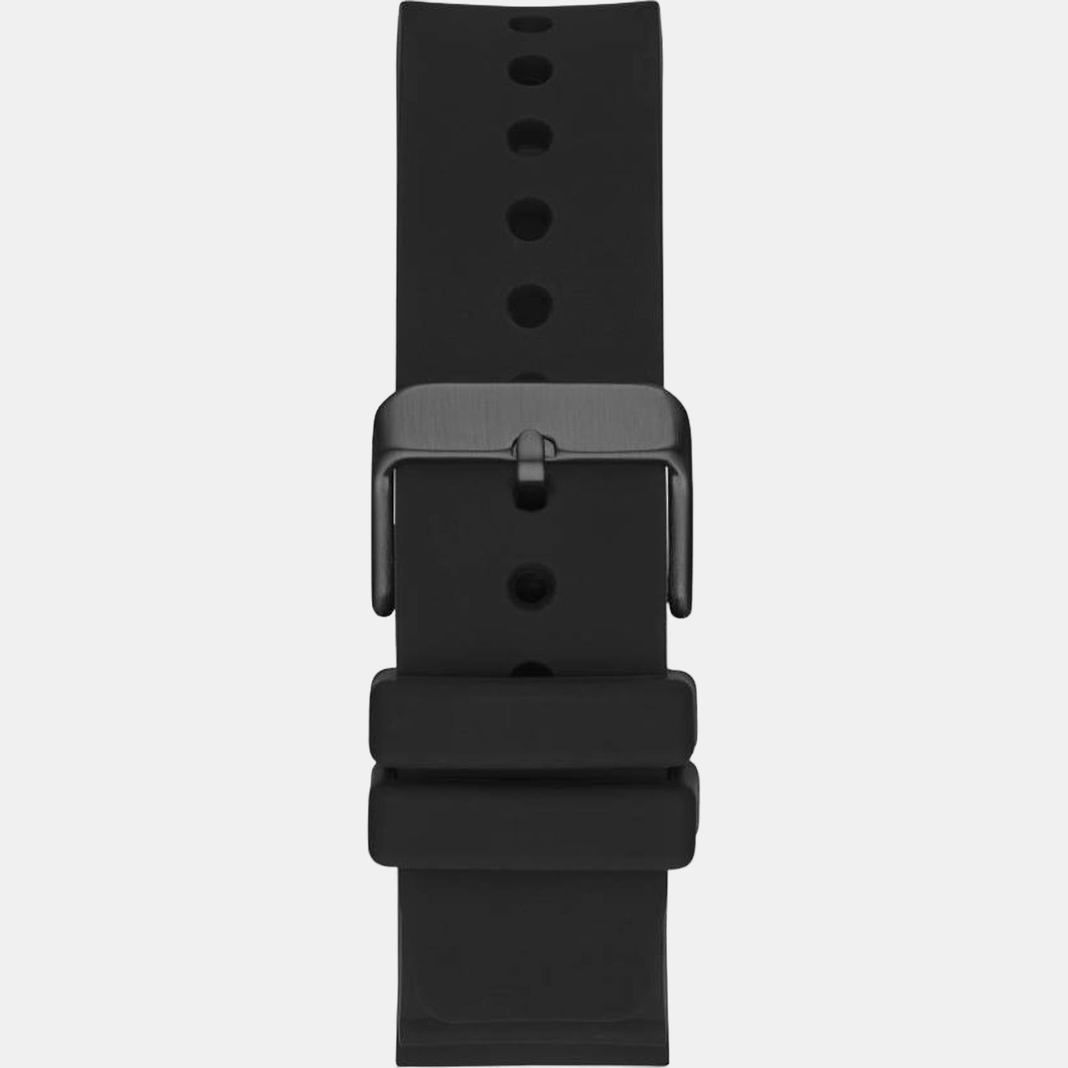 Guess Men Round Black watch