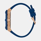 Guess Men Round Blue watch