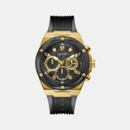 Guess Round Black Chronograph watch