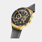 Guess Men Round Black watch