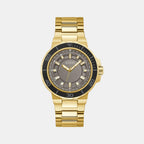 Guess Round Gold Analog watch