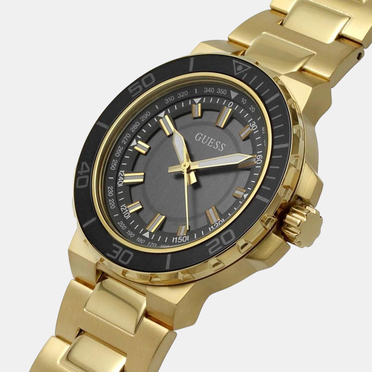 Guess 44 mm Gold Quartz watch