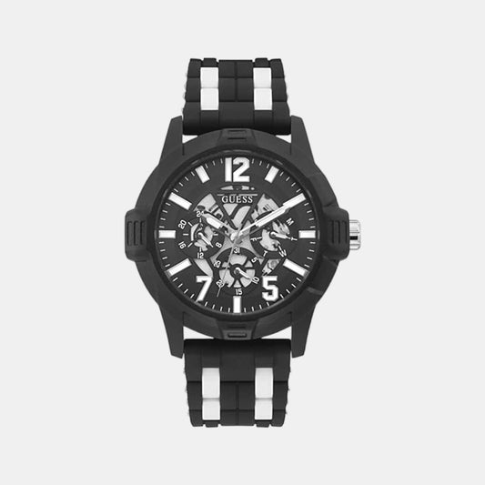 Male Black Stainless Steel Chronograph Watch GW0428G1