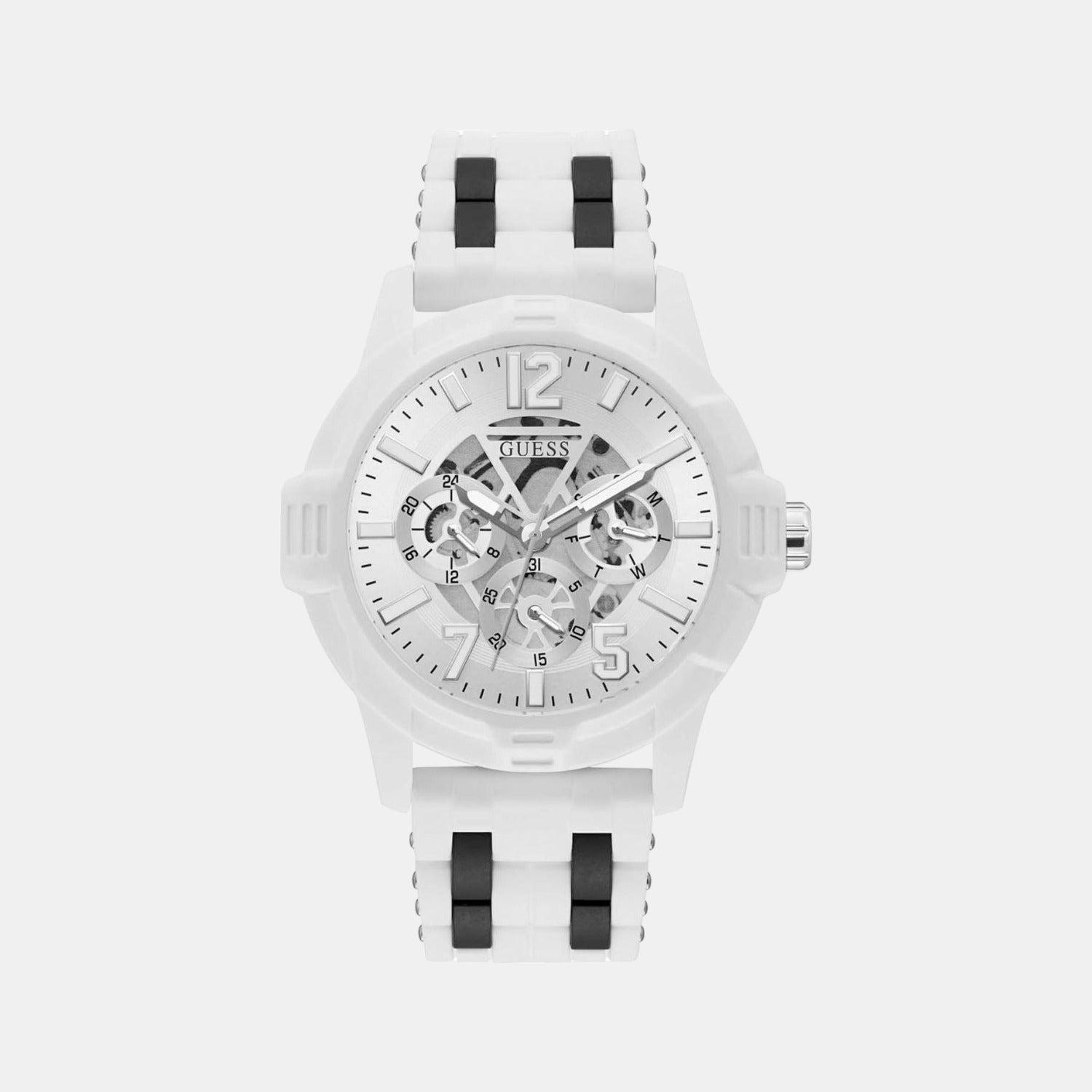 Guess Round White Analog watch