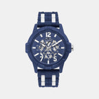 Guess Round Blue Chronograph watch