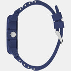 Guess Men Round Blue watch