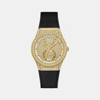 Guess Round Gold Analog watch