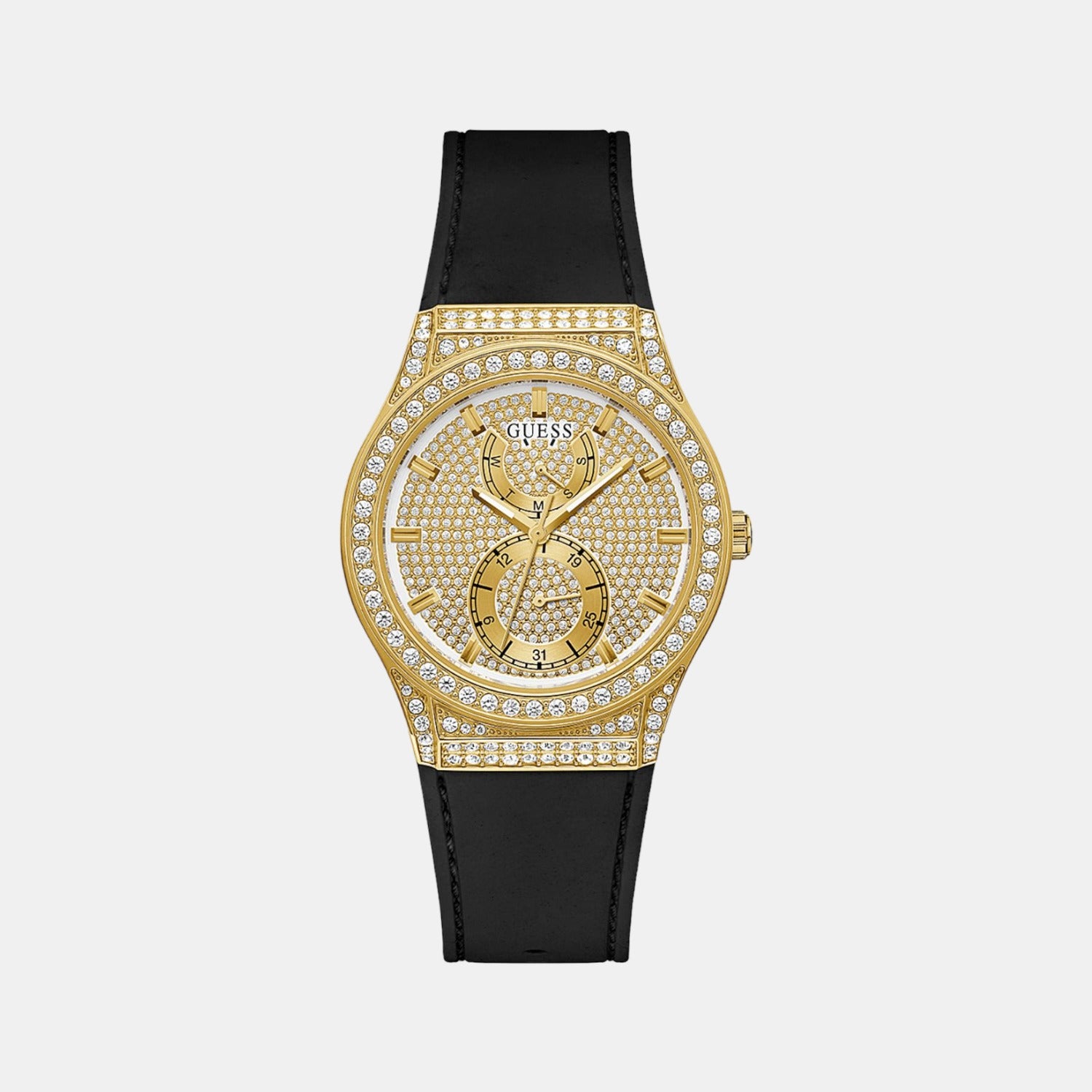 Guess Round Gold Analog watch