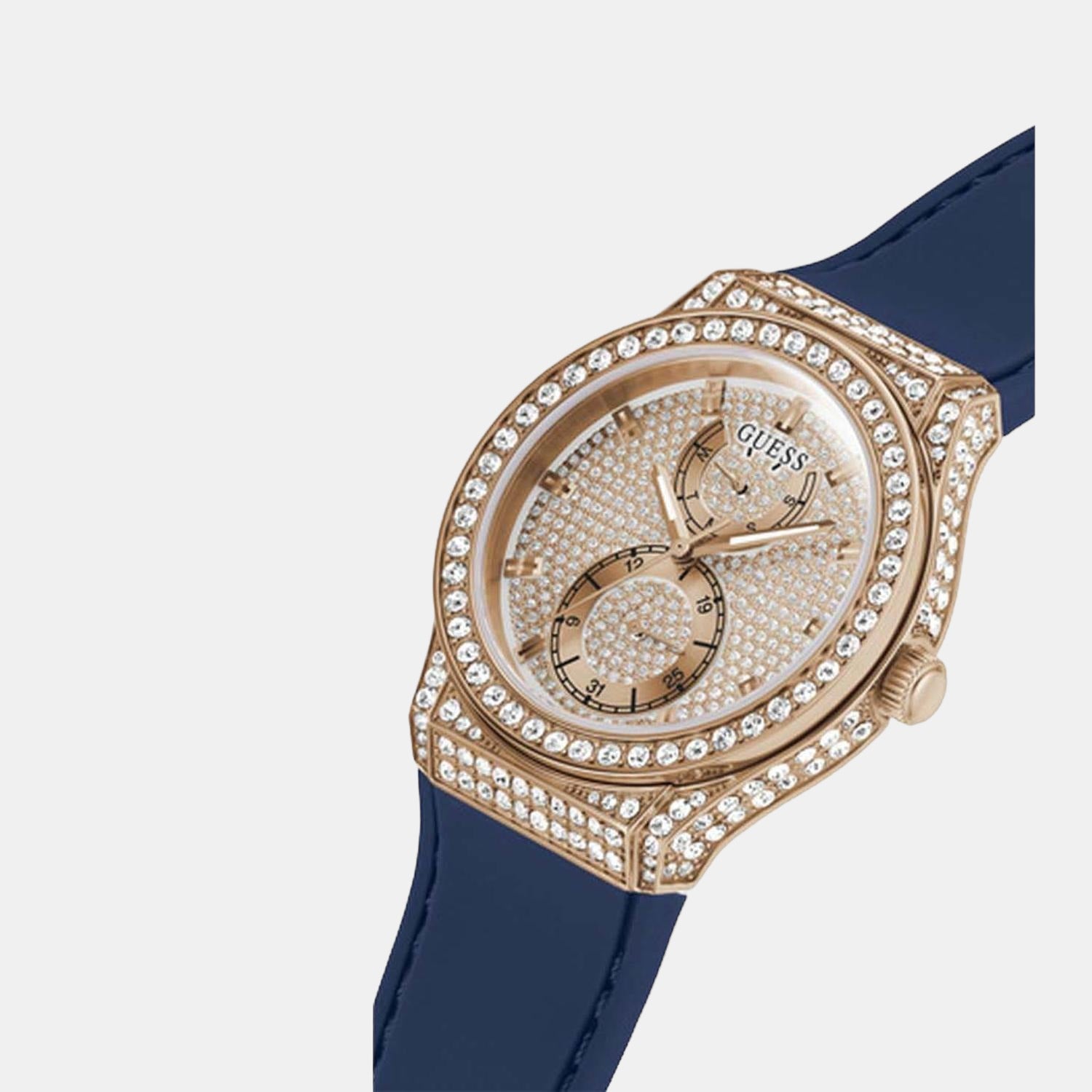 Guess Stainless Steel Round watch